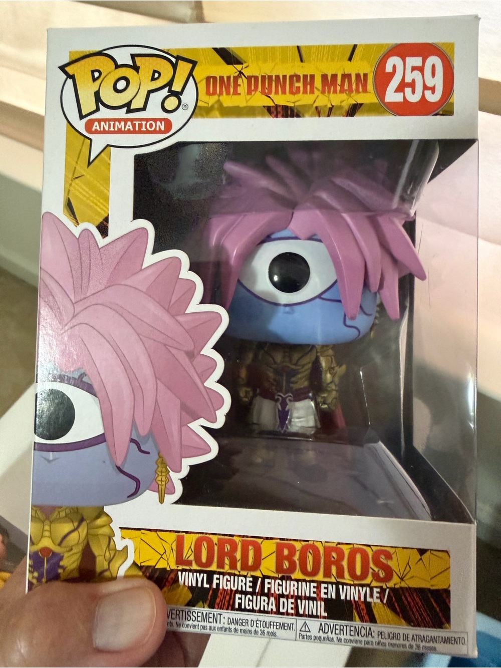 Funko Lord Boros, Saitama, and Genos Vinyl Figure - Blue, Pink, Gold bulk lot